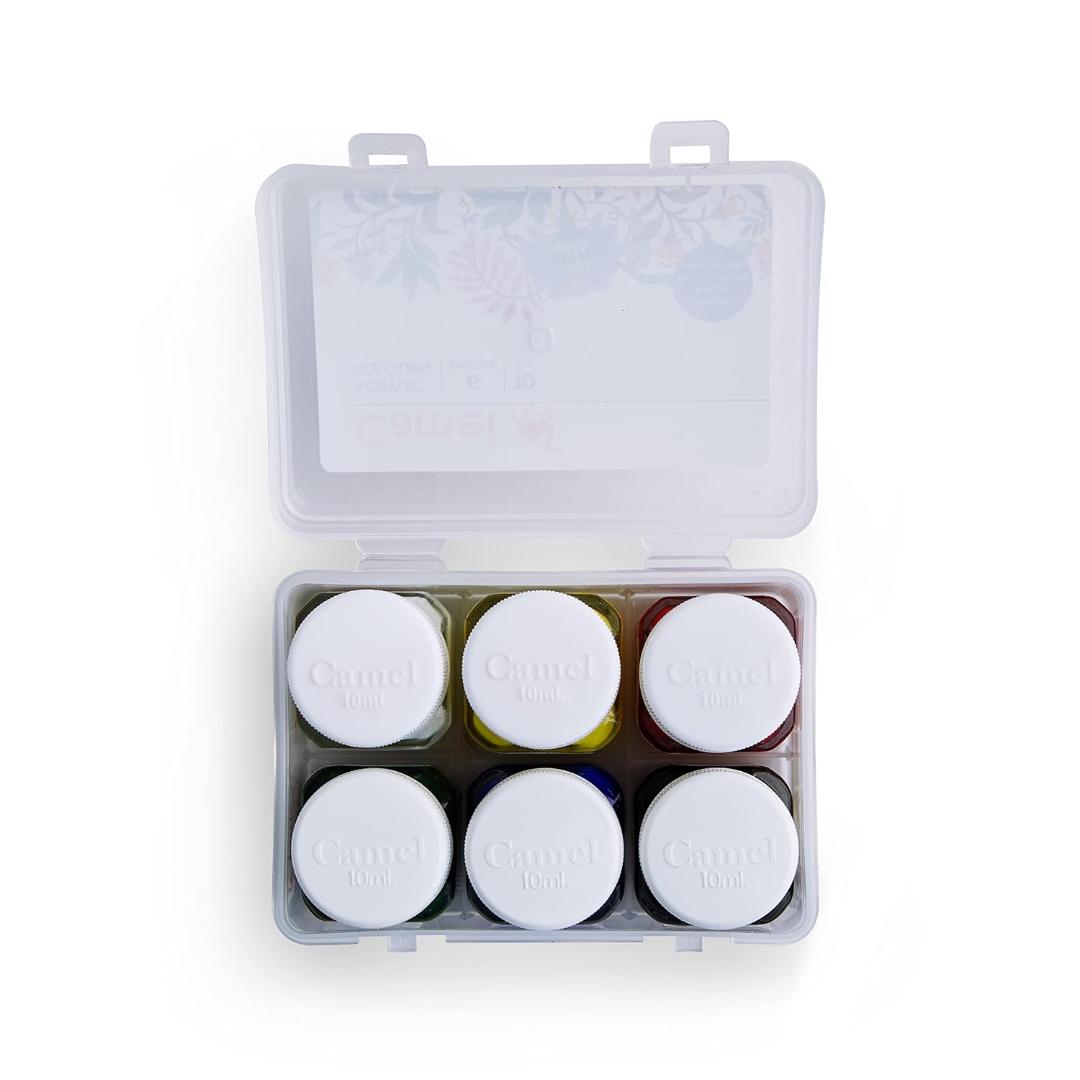 Camlin Kokuyo Fabrica Acrylic Ultra Colours | 10 ml × 6 Shades Set