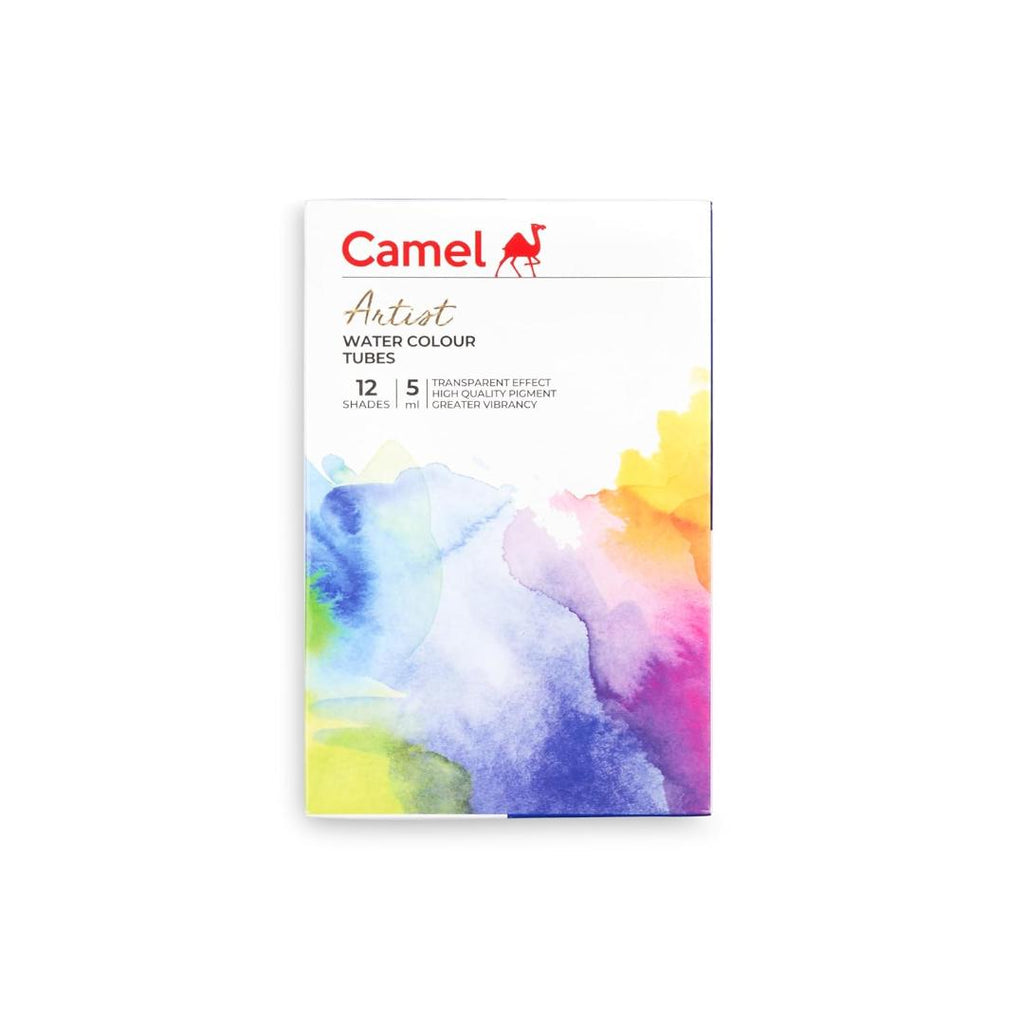 Camel Artist Water Colours | 5 ml × 12 Shades High Vibrancy Paint Set