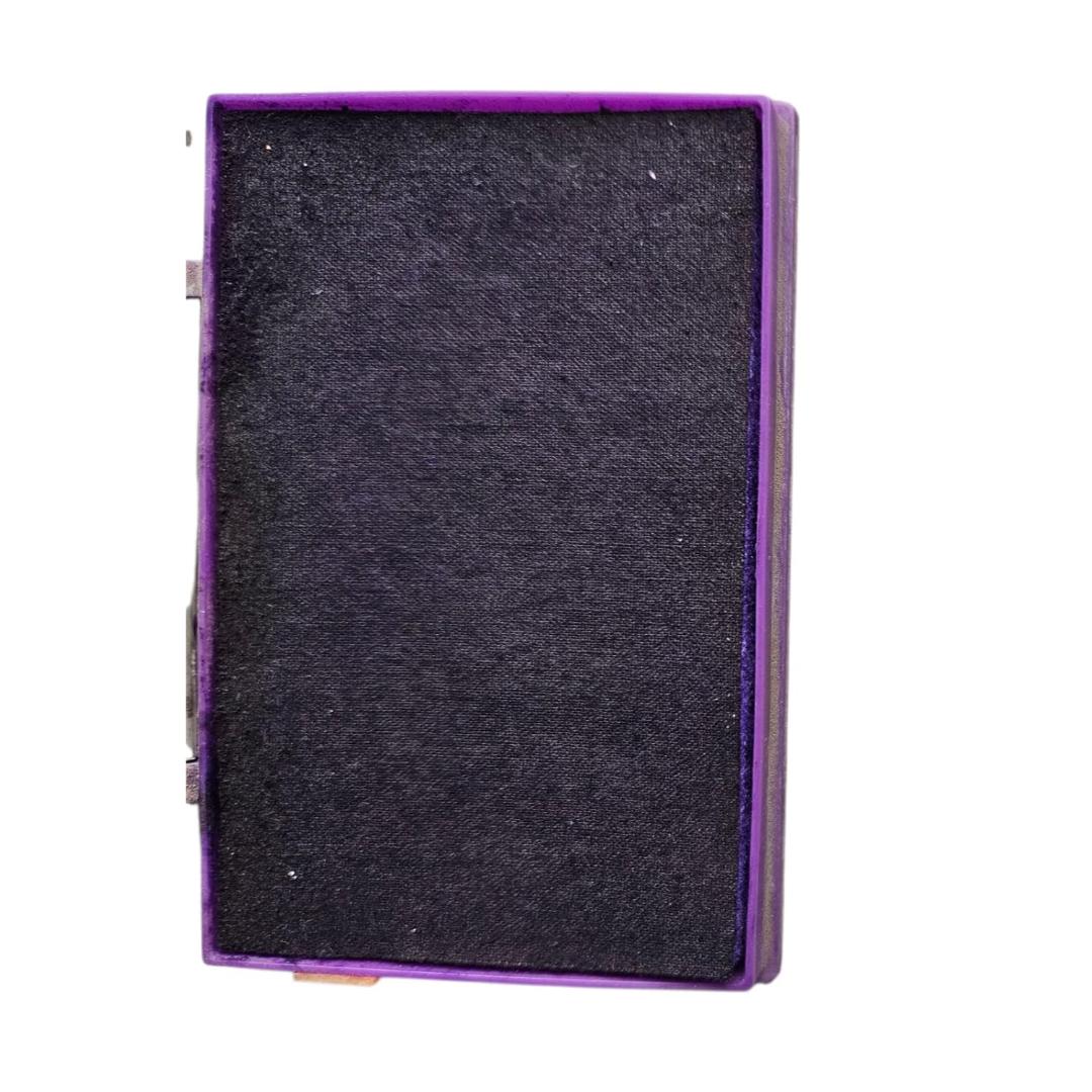 Luxor Stamp Pad | Violet Ink | Medium & Small | Durable Plastic Case