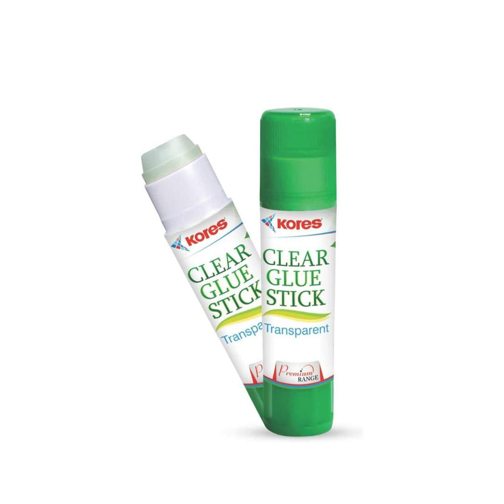 Kores Clear Glue Stick | 8g Transparent Adhesive (Pack of 30)
