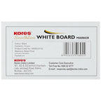 Kores Smoothline Whiteboard Marker Pen | Black Ink, Refillable (Pack of 20)