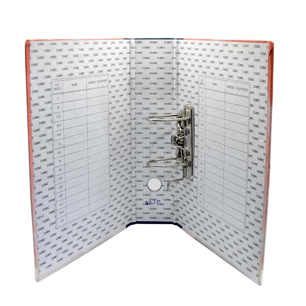 Cubic Lever Arch Box File with Kangaroo Clip | Durable Document Organizer