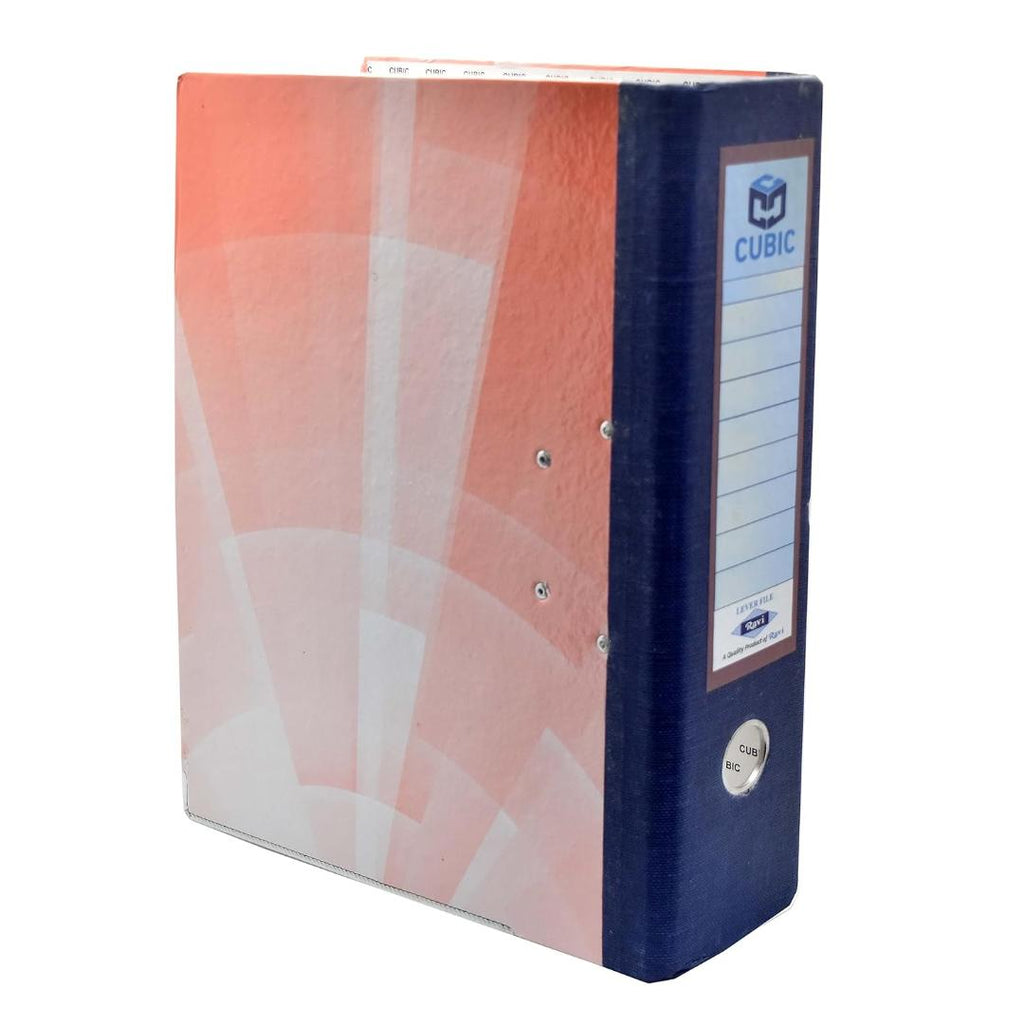 Cubic Lever Arch Box File with Kangaroo Clip | Durable Document Organizer