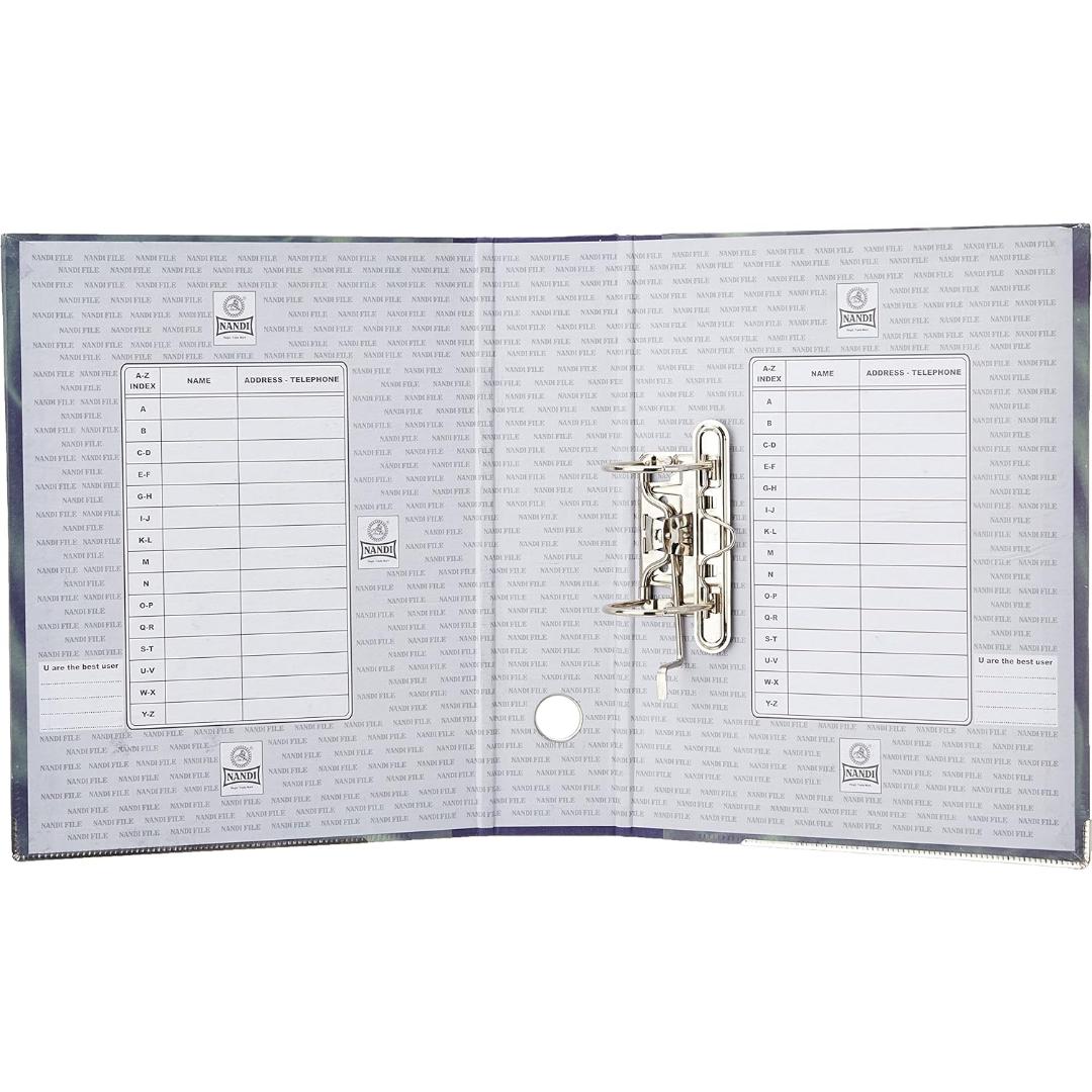 Nandi 955 Box File with Steel Clip | Document Organizer | Pack of 4