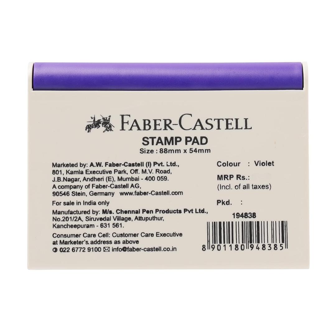 Faber-Castell Stamp Pad Violet | Inkpad with Durable Case