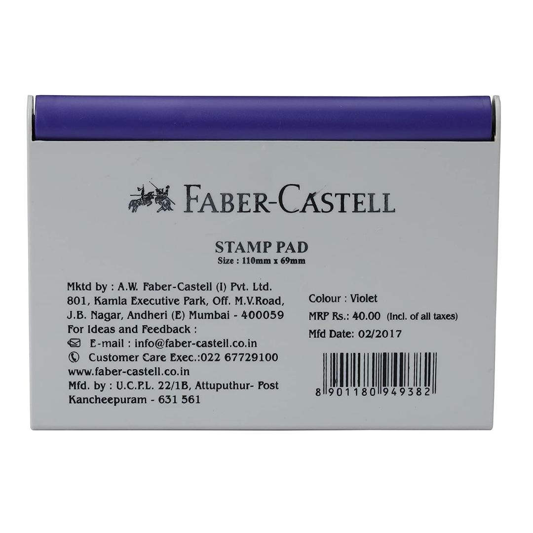 Faber-Castell Stamp Pad Violet | Inkpad with Durable Case