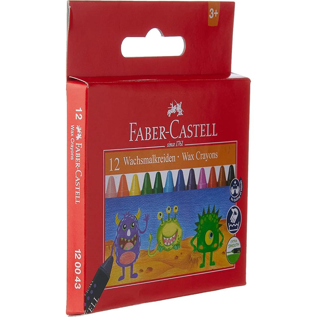 Faber-Castell Wax Crayons | 75mm | Assorted Colors