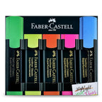 Faber-Castell Textliner Pen Set | Pack of 5 | Refillable Highlighters