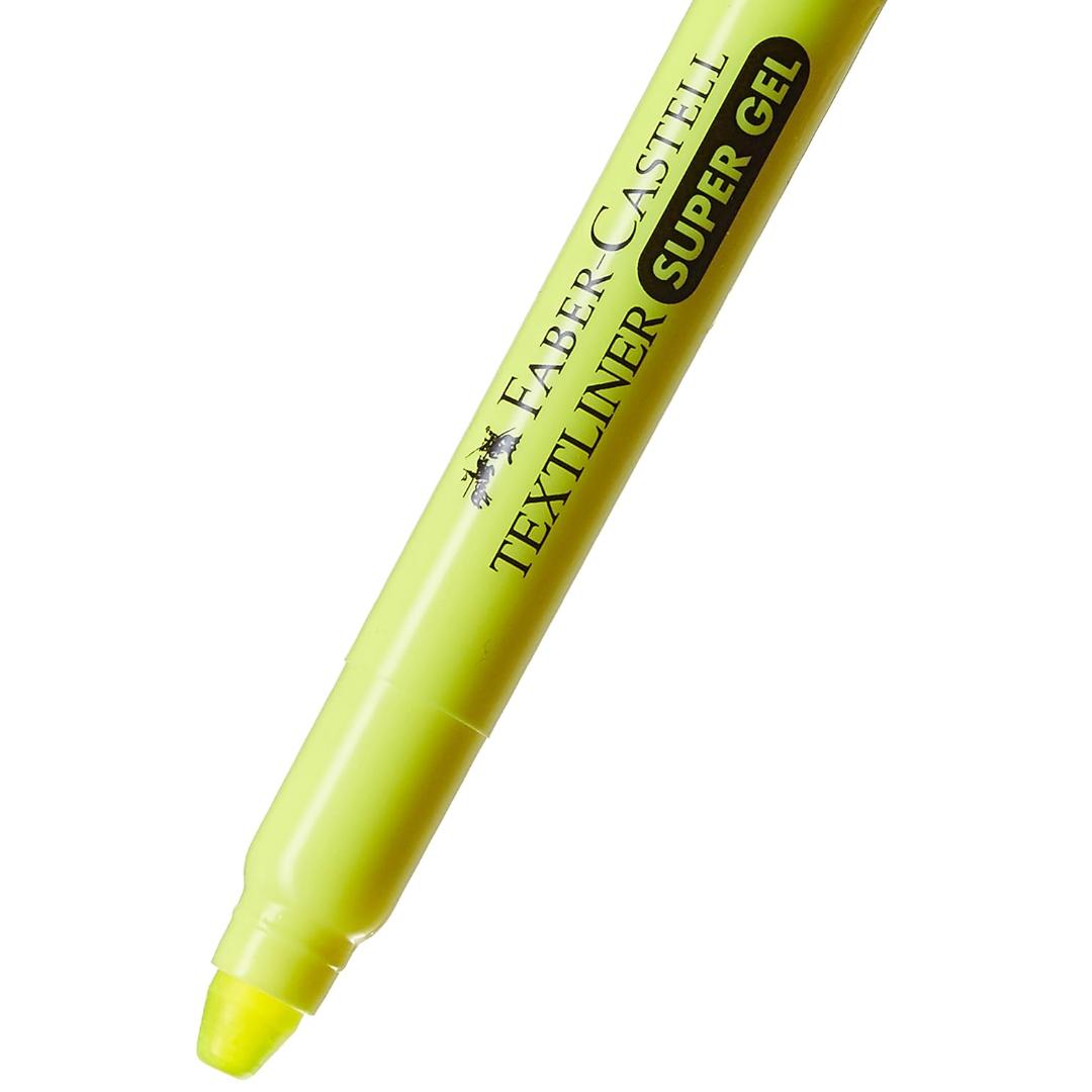 Faber-Castell Gel Textliner | Pack of 6 Yellow Highlighters