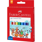 Faber-Castell Connector Pen Set – Assorted Colours (Pack of 10 & 15)
