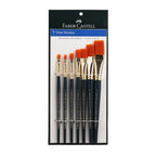 Faber-Castell Paint Brush Set – Pack of 7 (Navy Blue Handles)