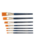 Faber-Castell Paint Brush Set – Pack of 7 (Navy Blue Handles)