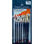 Faber-Castell Paint Brush Set – Pack of 7 (Navy Blue Handles)