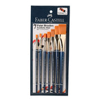 Faber-Castell Paint Brush Set – Pack of 7 (Navy Blue Handles)