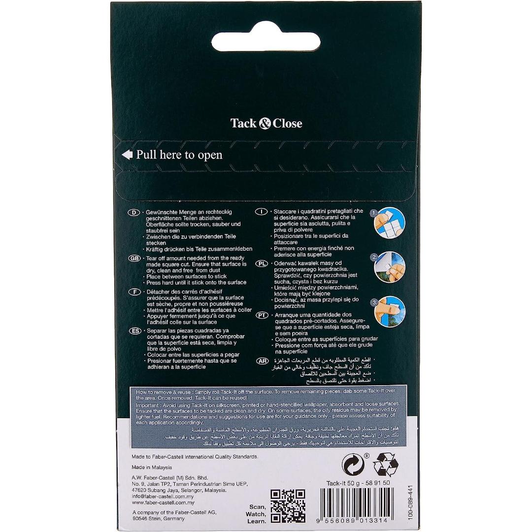 TACK-IT Adhesive – 50g, White (Reusable Multipurpose tack)