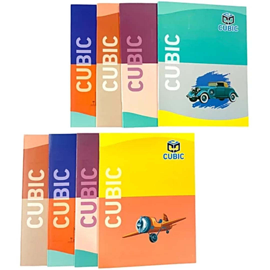 Cubic King Size Notebook Combo | 160 Pages | Pack of 8