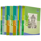 Cubic Long Notebook Combo | 12 Pcs | Ruled & Unruled | 80–160 Pages