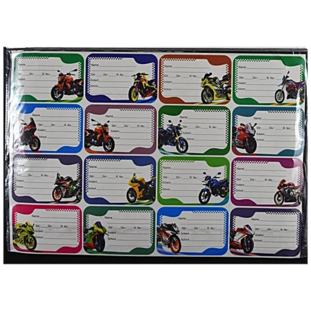 Cubic Fancy Notebook Labels | Rounded Corners | 64 Pcs