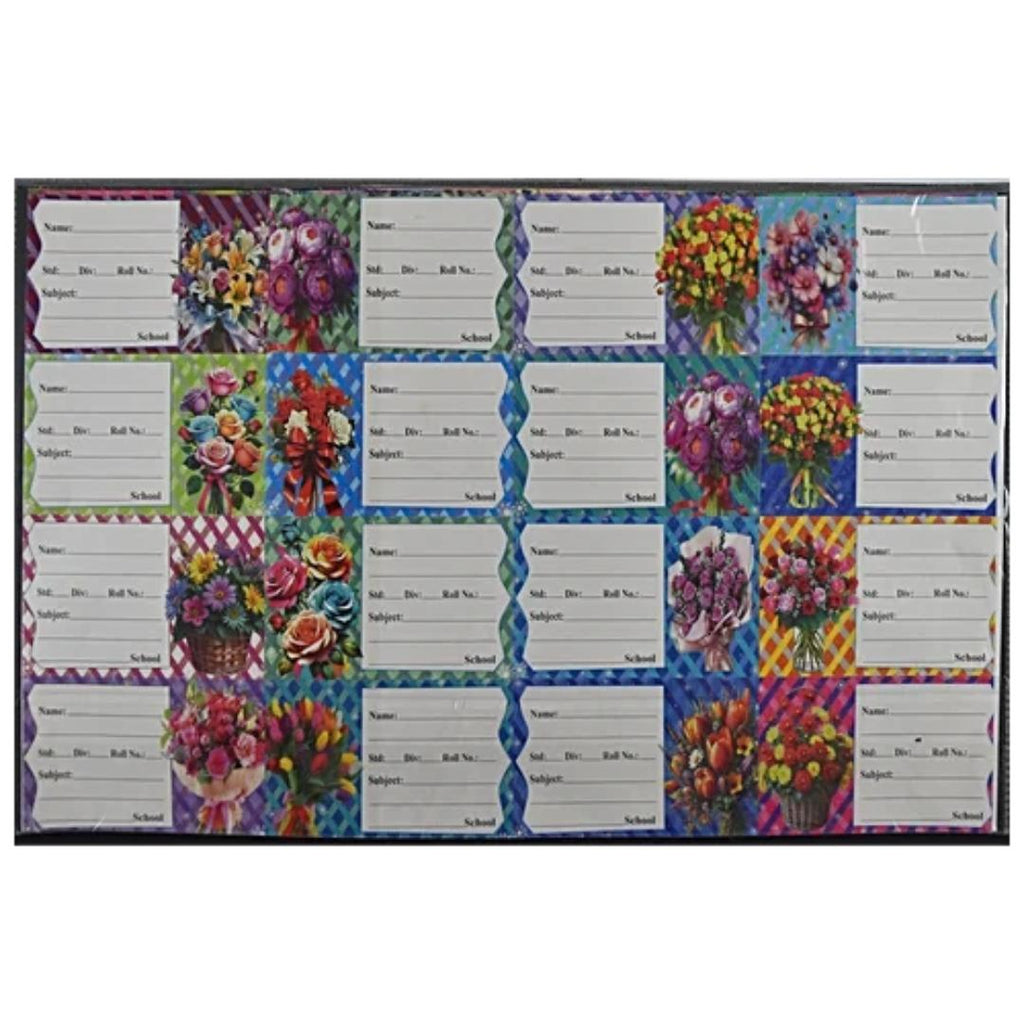 Cubic Fancy Notebook Labels | Rounded Corners | 64 Pcs