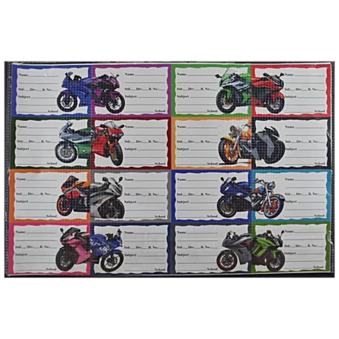 Cubic Fancy Notebook Labels | Rounded Corners | 64 Pcs