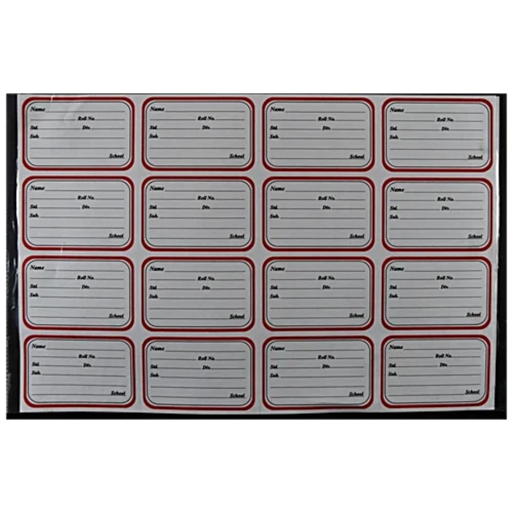 Cubic Fancy Notebook Labels | Rounded Corners | 64 Pcs