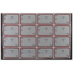 Cubic Fancy Notebook Labels | Rounded Corners | 64 Pcs