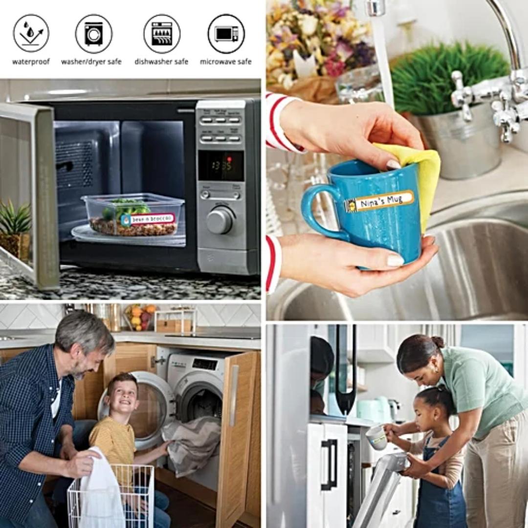 Insta School Labels with Marker Pen | 66 Pcs | Writable & Self-Adhesive