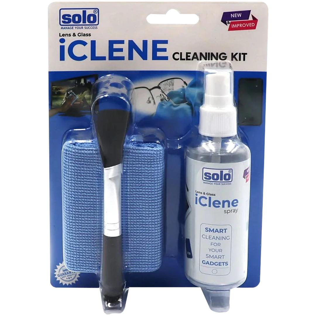ICLENE Lens & Glass Cleaning Kit | Streak-Free Spray & Microfiber Cloth
