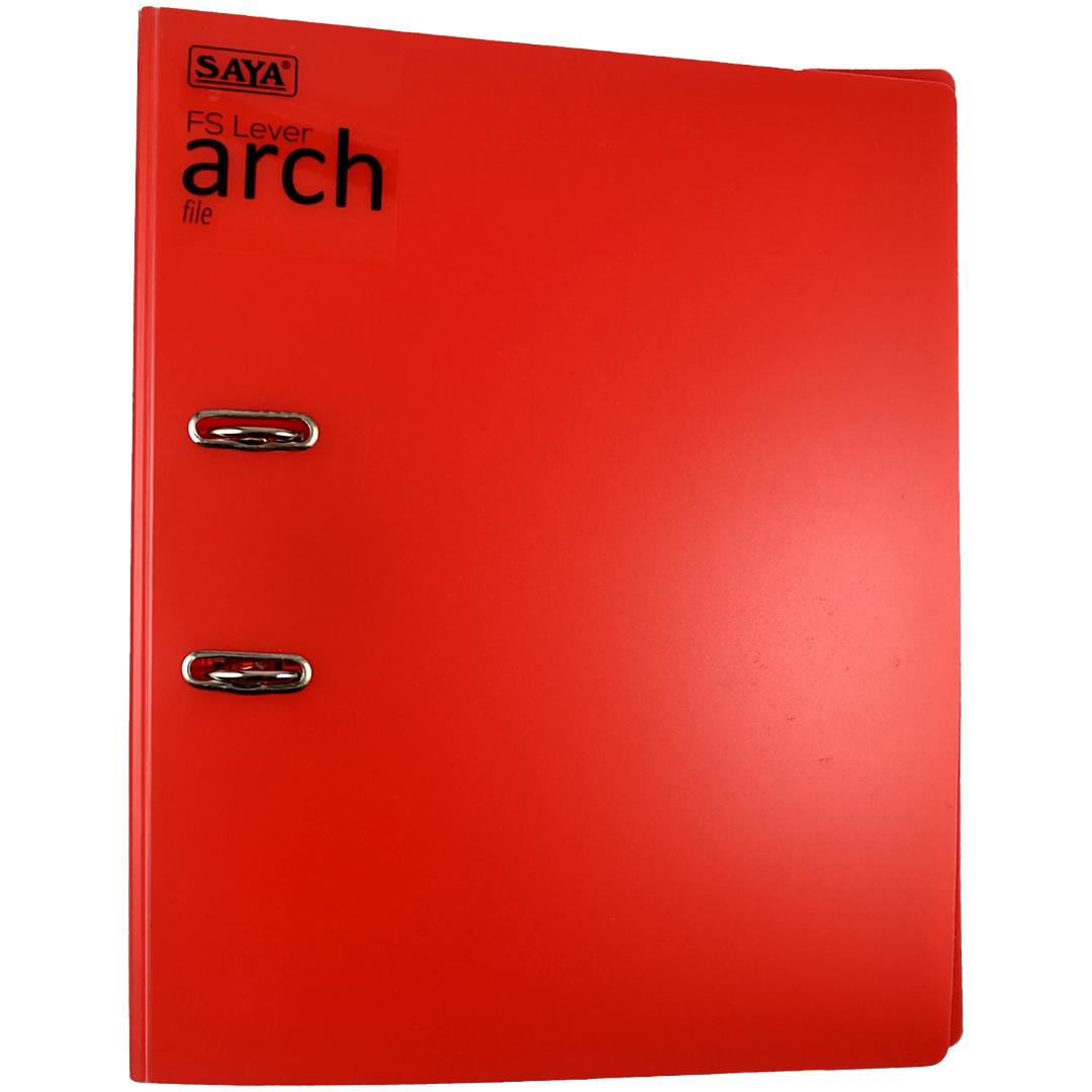 Saya Lever Arch File Polycover Red | Durable Office File Folder