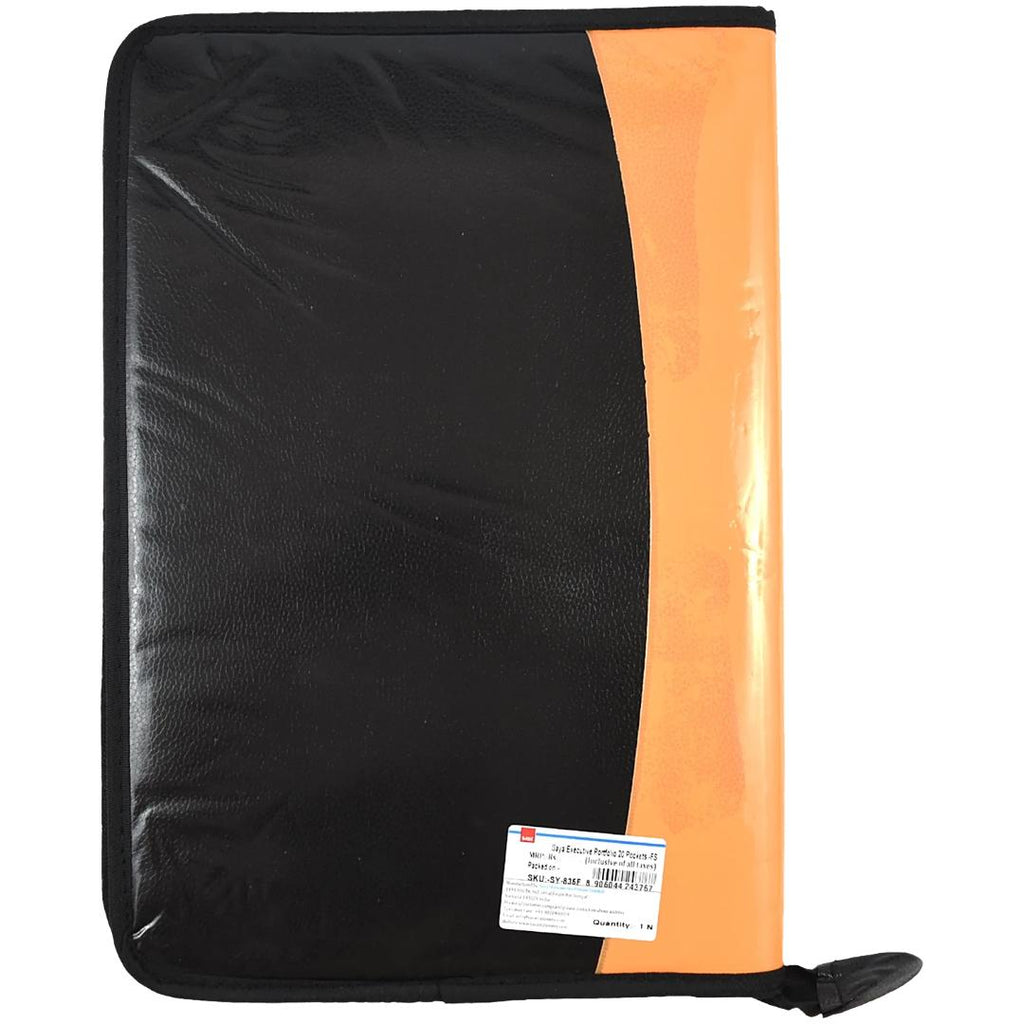 Saya Executive Portfolio File FS | Zipper Closure & Hard Cover