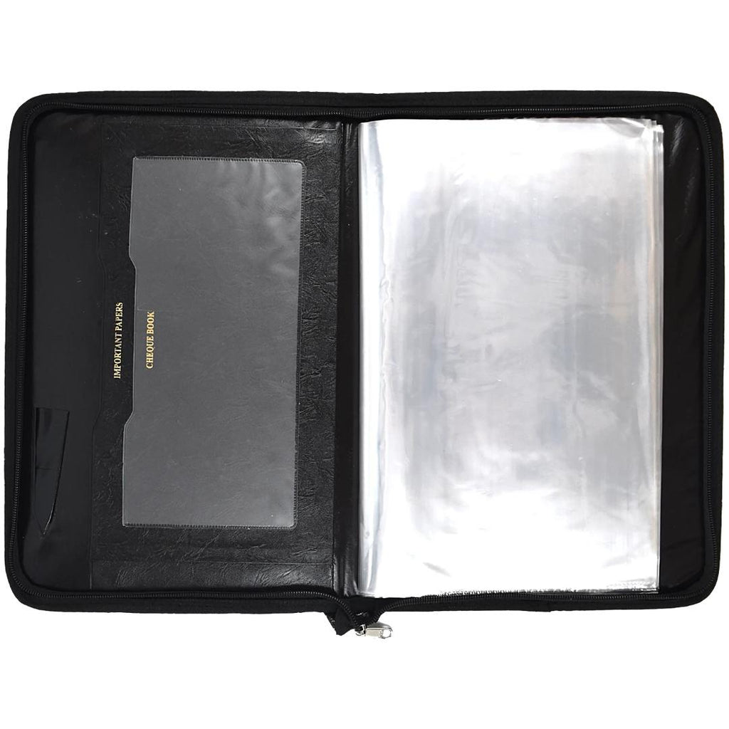 Saya Executive Portfolio File FS | Zipper Closure & Hard Cover