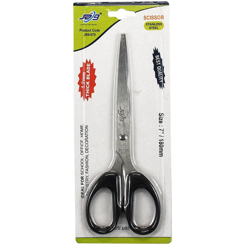 JB9 Stainless Steel Scissors 18cm | Plastic Handle