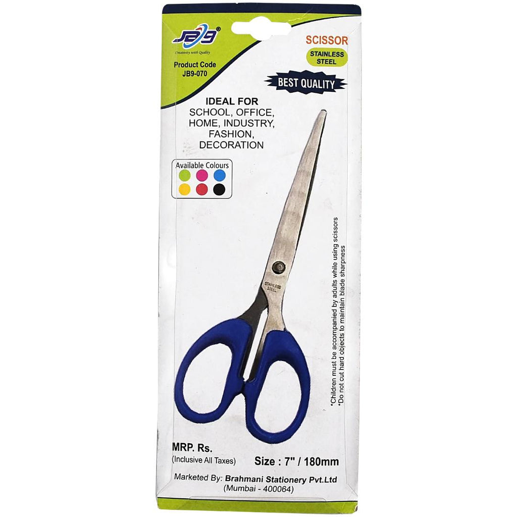JB9 Stainless Steel Scissors 18cm | Plastic Handle