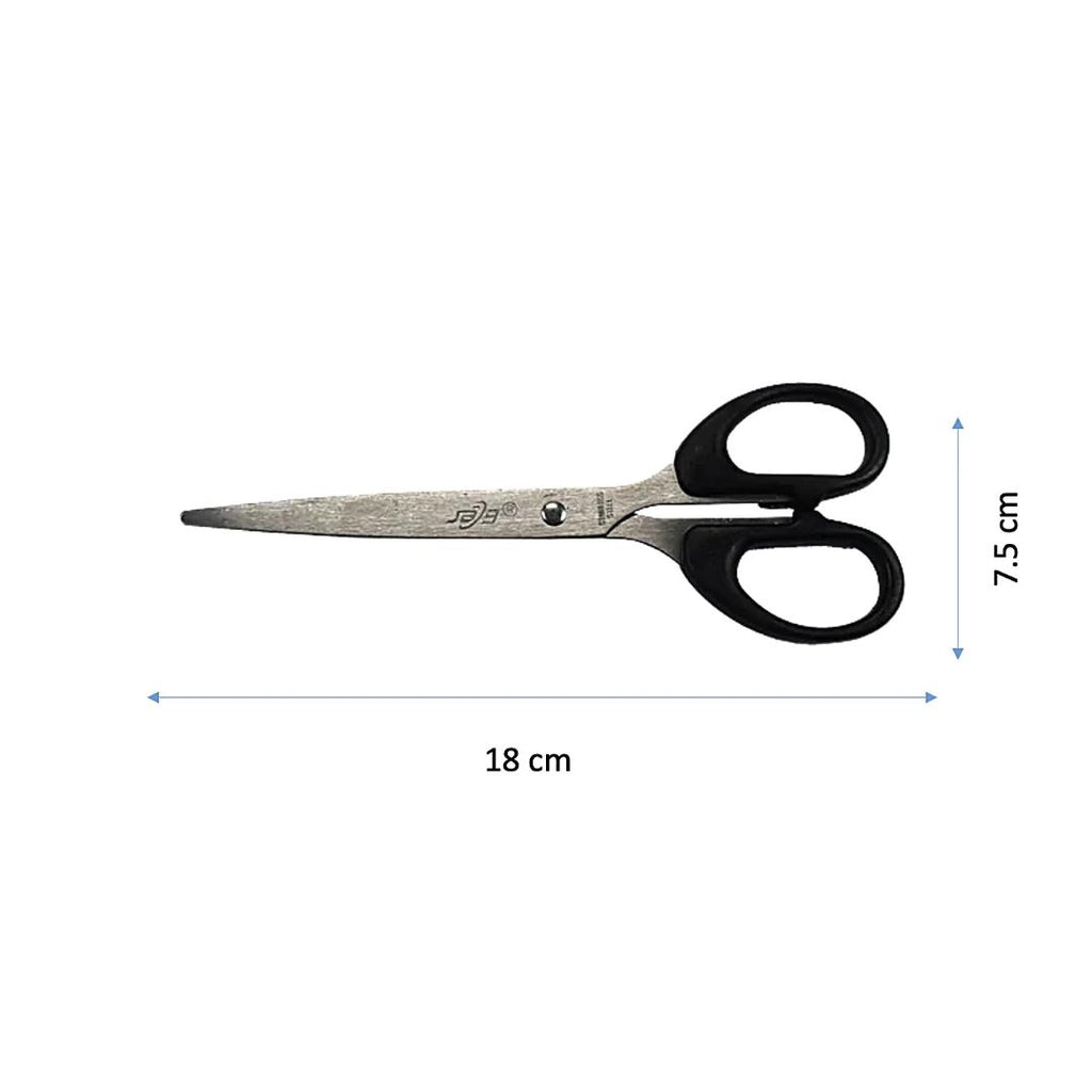 JB9 Stainless Steel Scissors 18cm | Plastic Handle