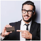 Cubic Card Holder | Stores 20 Cards | Magnetic Closure