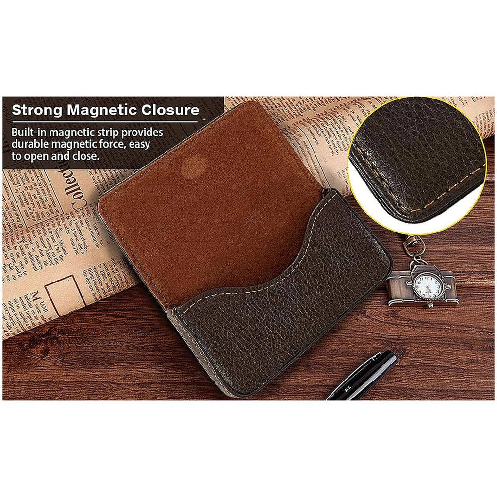 Cubic Card Holder | Stores 20 Cards | Magnetic Closure