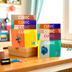 Cubic Notebook Combo Pack of 8 | King Size 18x25 cm
