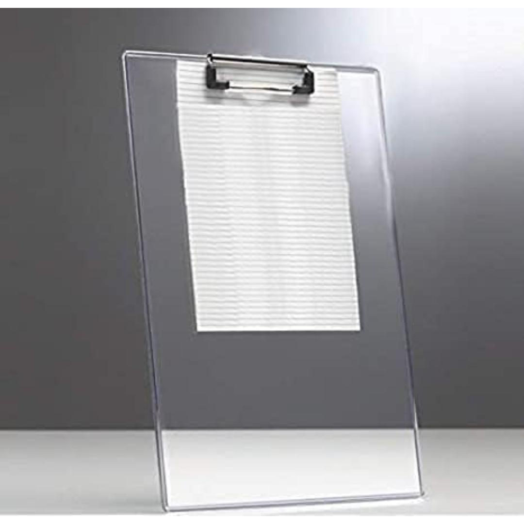 Cubic Transparent Exam Board | Unbreakable Acrylic Writing Pad & Clipboard