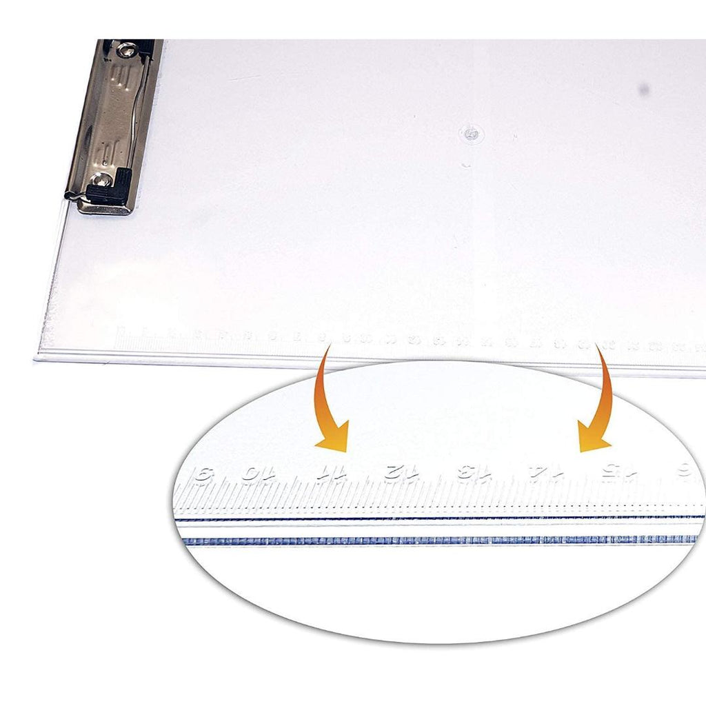 Cubic Transparent Exam Board | Unbreakable Acrylic Writing Pad & Clipboard