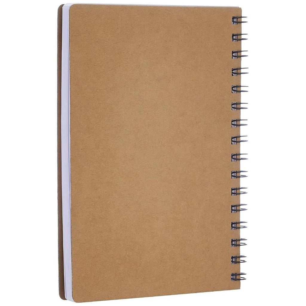 Cubic Spiral Kraft Notebook | Stylish Writing Pad for School & Office