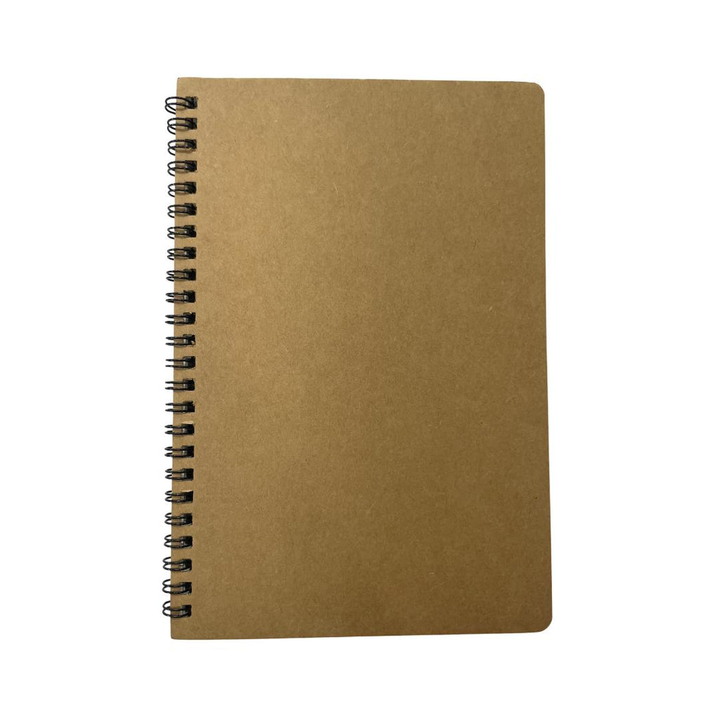 Cubic Spiral Kraft Notebook | Stylish Writing Pad for School & Office