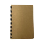 Cubic Spiral Kraft Notebook | Stylish Writing Pad for School & Office