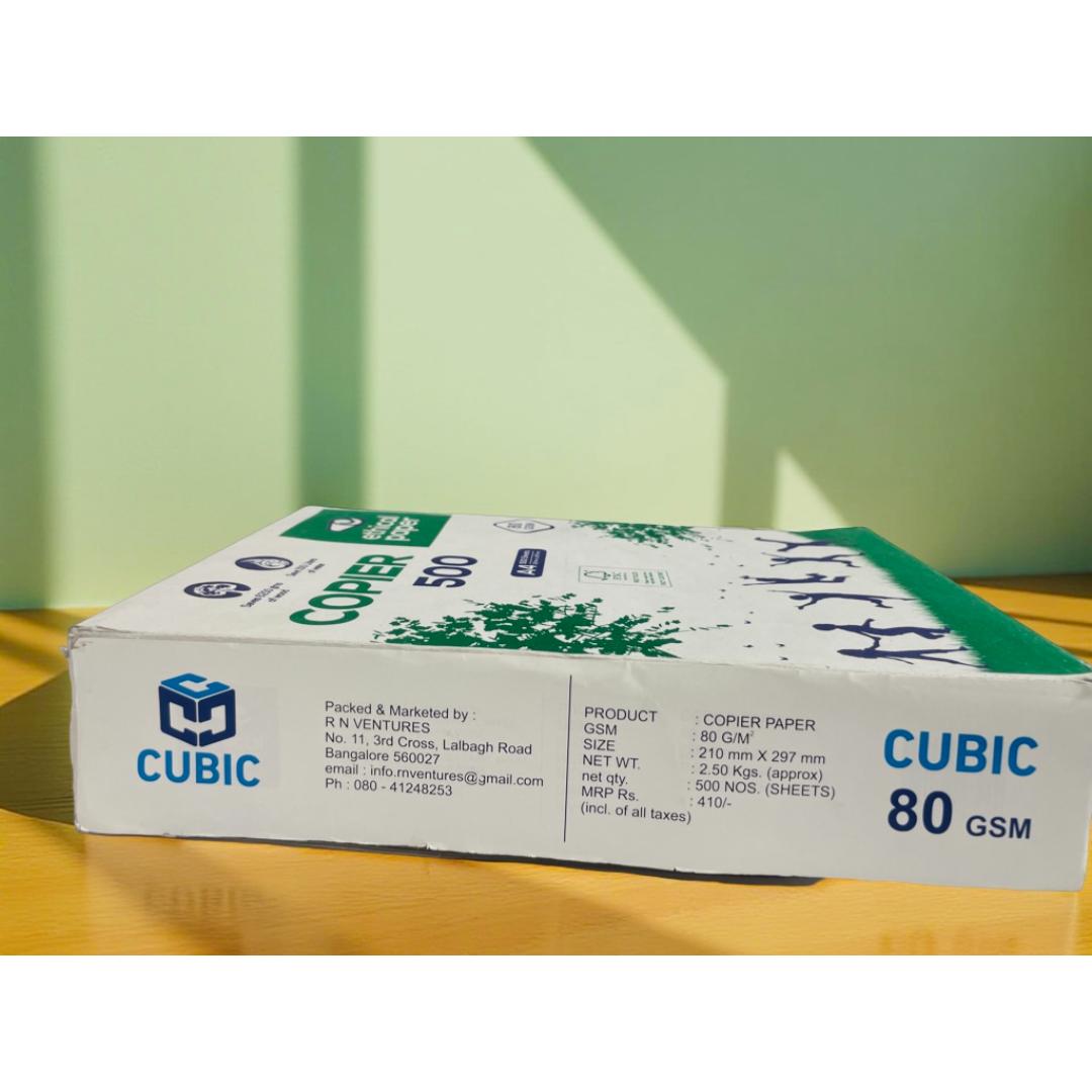 Cubic Eco-Friendly A4 Copier Paper | 80 GSM | Premium Recycled Quality