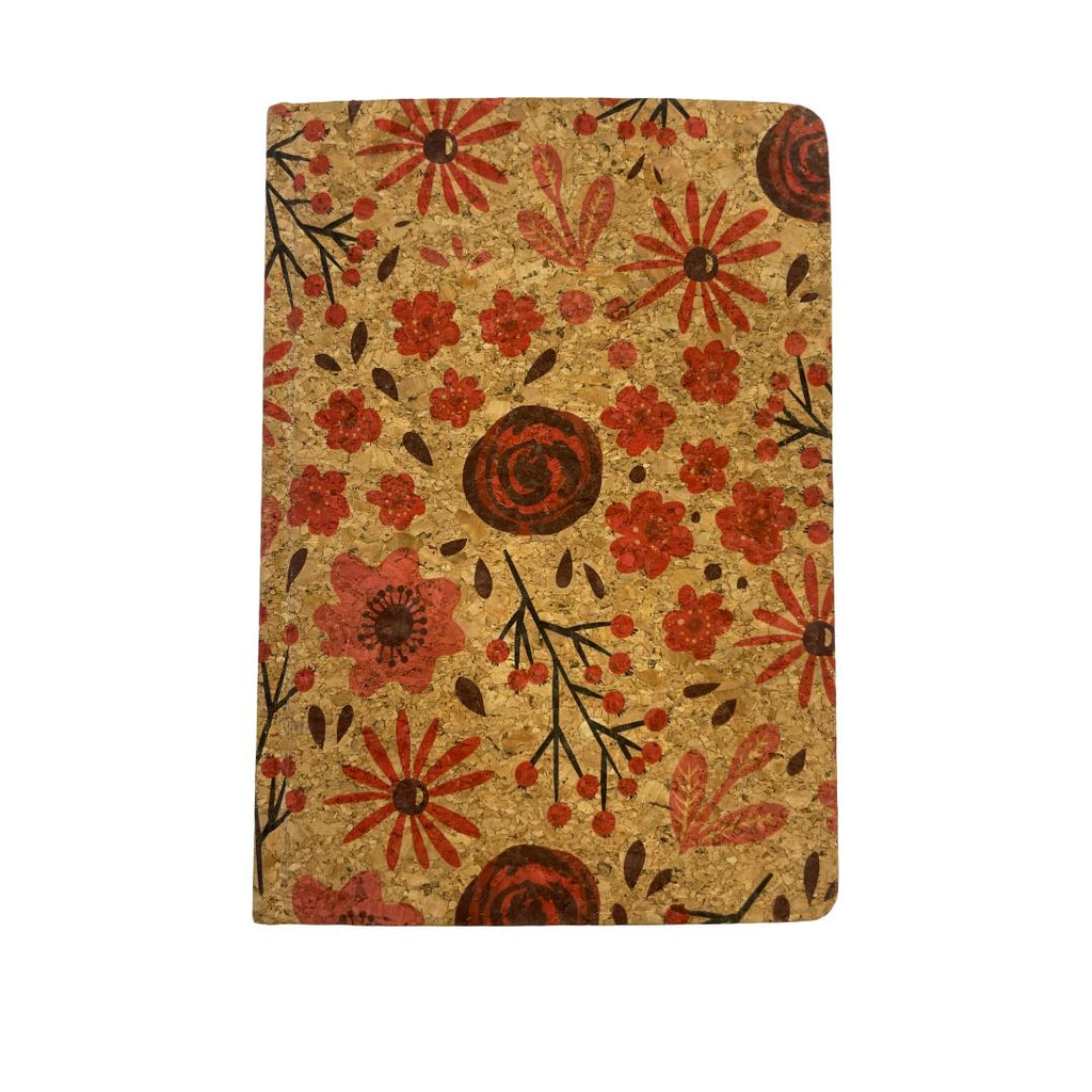 Cubic Flower Print Cork Notebook | Eco-Friendly | Premium Quality