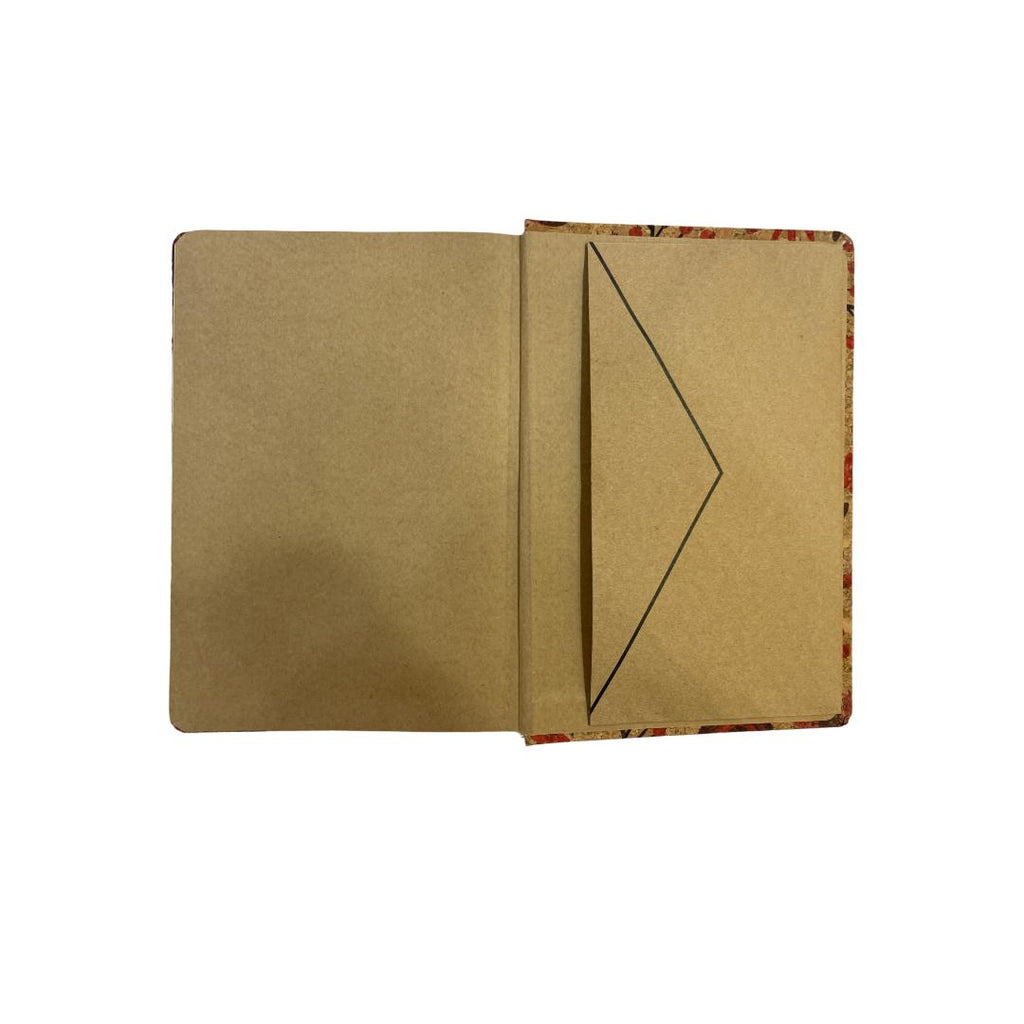 Cubic Flower Print Cork Notebook | Eco-Friendly | Premium Quality