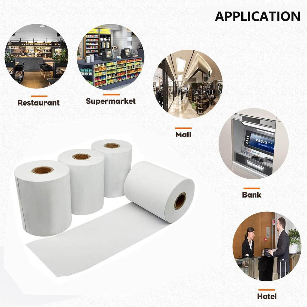 Cubic Thermal Paper Rolls | 57mm x 25m | 55 GSM | Pack of 5 | POS Billing
