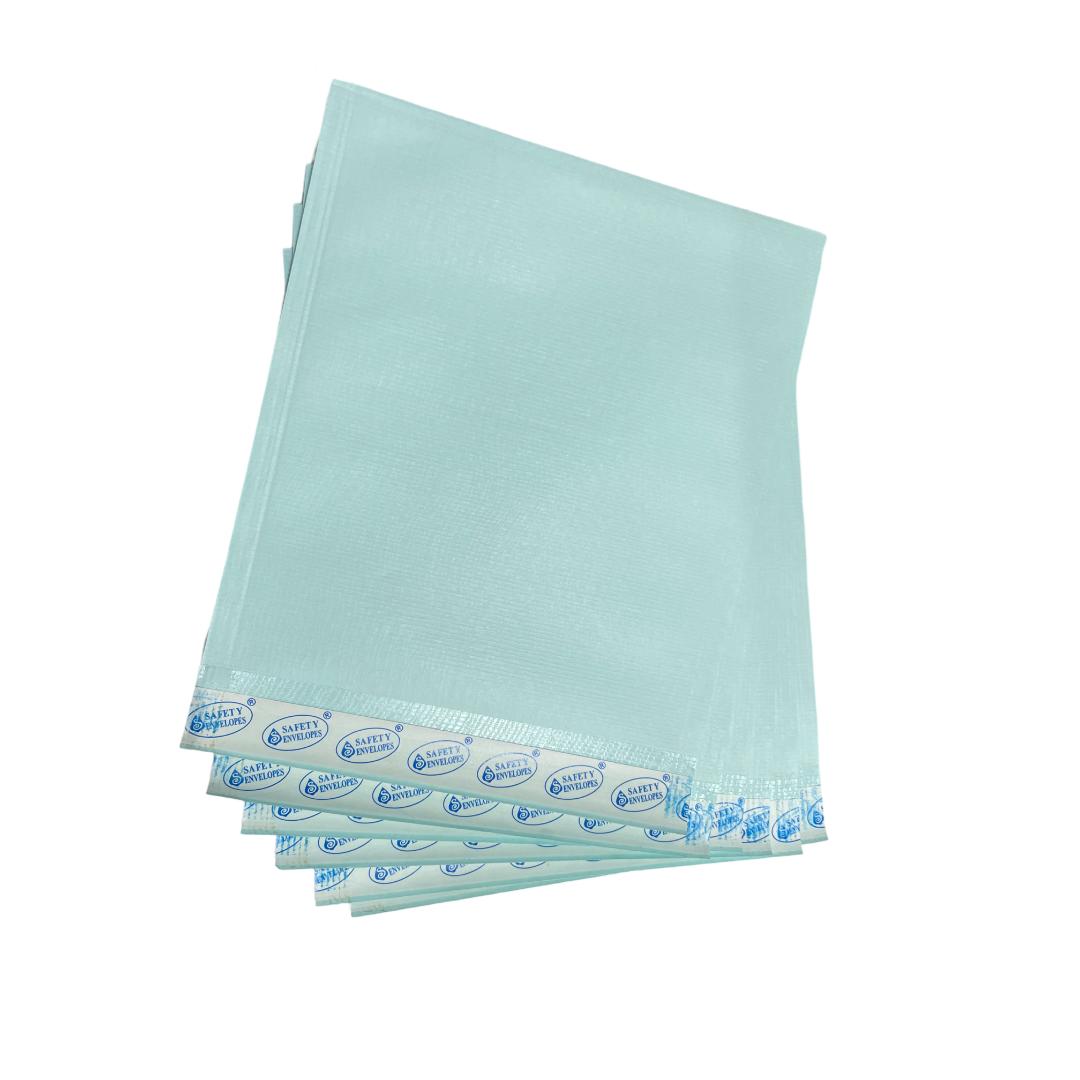 Cubic Clothline Envelope | 12x10 Inch | Green | Pack of 25 |