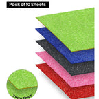 Cubic Glitter Foam Sheets | Non-Gumming Mix | DIY Craft Material