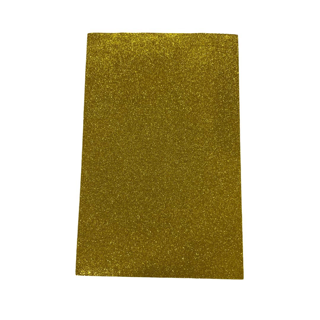 Cubic Glitter Foam Sheets | Self-Adhesive EVA Craft Foam | Pack of 10