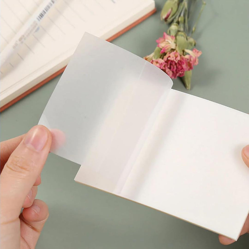 Cubic Transparent Sticky Note Pad | 100 Sheets | Reusable & Waterproof